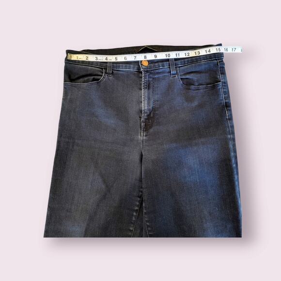 J Brand Women's Maria High Rise‎ Skinny Indigo Cutoff Ankle Jeans Size 31 - Picture 4 of 7